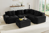 CORDELIA 116" 4-Seater Sectional with 1 Ottoman