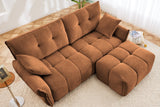 CHARLOTTE 78" 2-Seater Sofa with 1 Ottoman