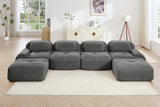 MIA 152'' 4-Seater Sofa with 2 Ottomans