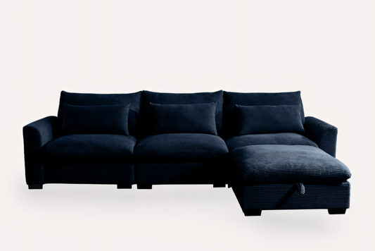PERTH 122" 3-Seater Sofa with 1 ottoman