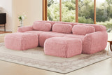 MELLOW 114" 3-Seater Sofa with 2 Ottomans