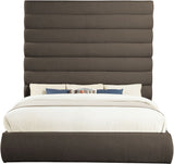 Adam - Boucle Fabric Bed With 89" Headboard