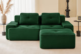 CORDELIA 82" Loveseat with 1 Ottoman