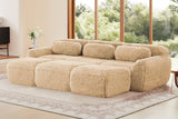 MELLOW 114" 3-Seater Sofa with 3 Ottomans