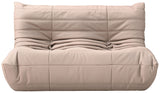 Relax - Vegan Leather 54.75" Upholstered Loveseat - Tan