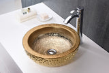 Regalia Series Vessel Sink in Speckled Gold
