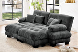 CLOUDIES 94" Loveseat with 2 Ottomans