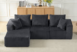 KALEN 103" Corduroy Left Chaise Sofa
