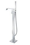 Angel 2-Handle Claw Foot Tub Faucet with Hand Shower in Polished Chrome