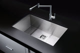 ANZZI 32 in. Undermount Kitchen Sink, Handcrafted Stainless Steel (16/18 Gauge), Single or Double Bowl, Various Series