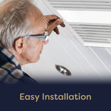 Ciarra Energy Star Bathroom Exhaust Fan with 11W LED Light – Quiet, Energy Efficient, Versatile Ventilation | CAEFL8