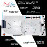27 in. x 53 in. Walk-In Whirlpool and Air Tub with Total Spa Suite in White