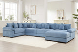 DESEO 233" Sectional Sofa with Ottoman