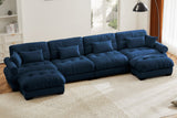 CLOUDIES 173" 4 Seater Sofa with 2 Ottomans