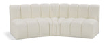 Arc - Faux Leather 3 Piece Modular Corner Sofa
