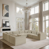 Shaggy - 8 Piece Modular U-Shaped Sectional