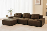 CORDELIA 117" 3-Seater Sofa with 1 Ottoman