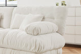 CLOUDIES 94" Loveseat with 2 Ottomans