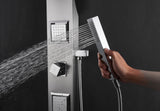 Aura Series 39 in. 2-Jetted Full Body Shower Panel System with Rainfall Showerhead and Spray Wand