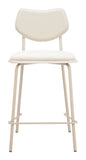 Zeal Counter Stool (Set of 4) Light Gray & Beige