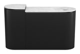 Ormara Console Table Set (2-Piece) White & Black