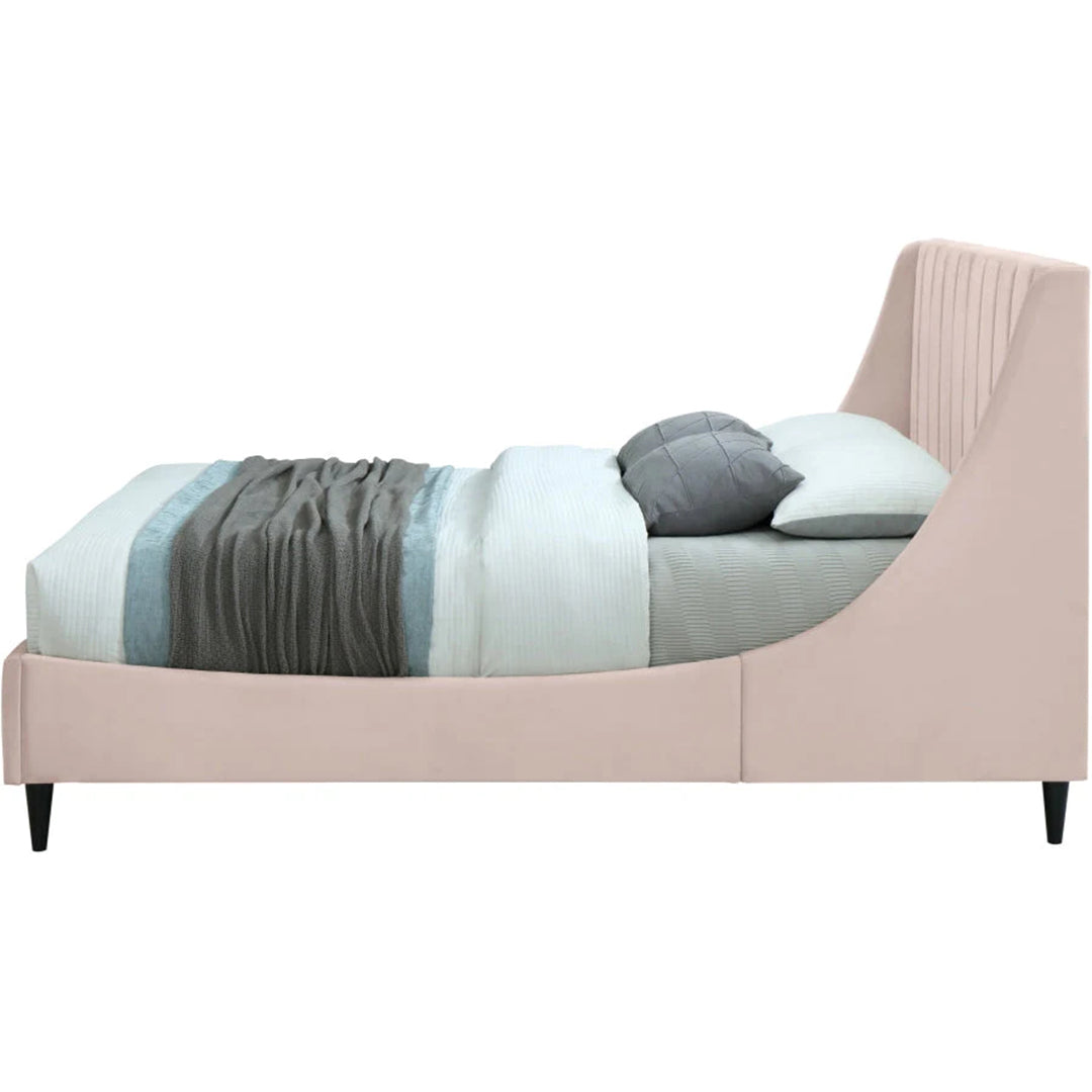 Eva Velvet Queen Bed