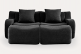 ROMA 82.7" Loveseat with 2 Ottomans
