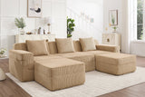 MARTHA 117" 3-Seater Sofa with 2 Ottomans