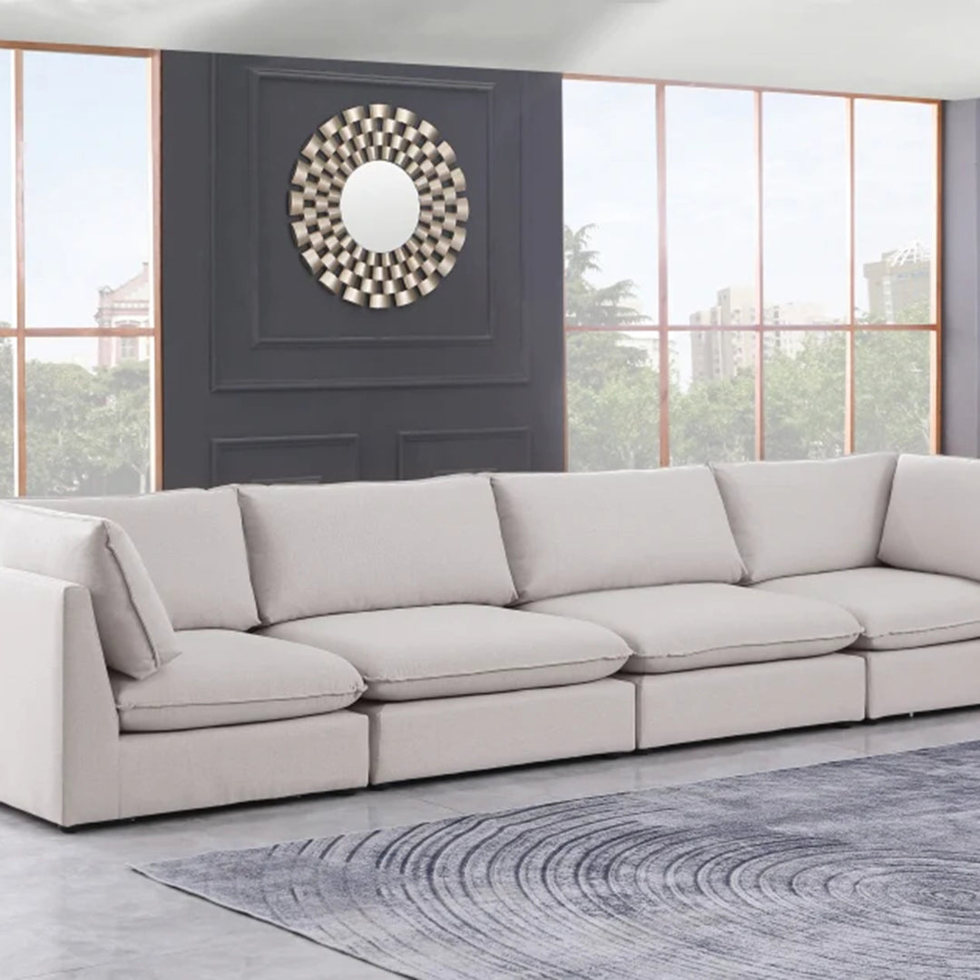 Mackenzie Linen Textured 160" Modular Sofa