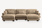 CLOUDIES 134" Sofa 3 Seater with 2 Ottoman