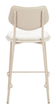Zeal Counter Stool (Set of 4) Light Gray & Beige