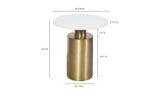 France Accent Table Gold