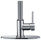 ANZZI Step Minimalist Kitchen Faucet, Single Handle Control, High Mobility Pull-Down Sprayer (9.5" Reach), Lead-Free Brass, cUPC Certified