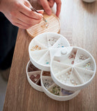 Stacked Jewelry Organizer - Sectioned