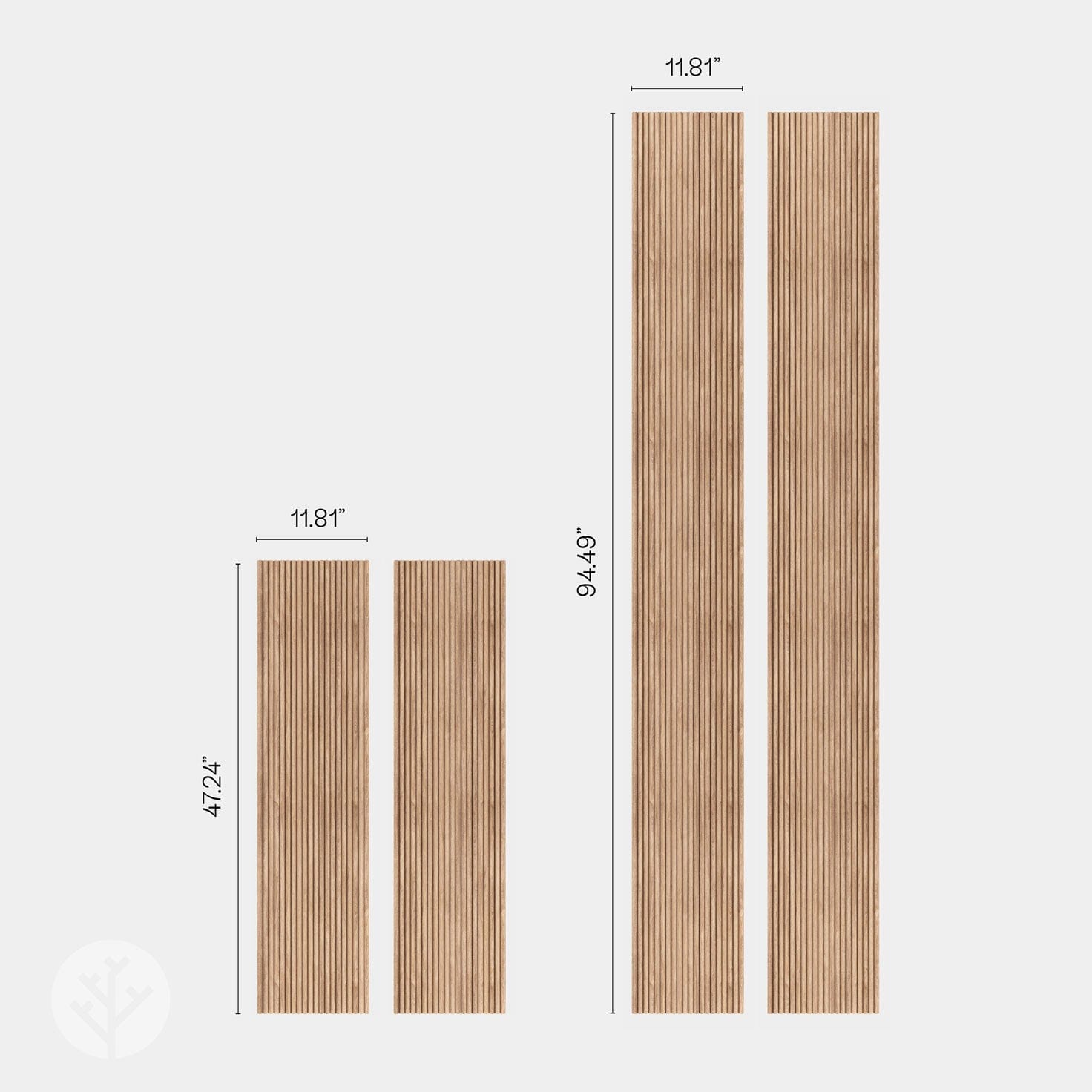 Flutto™ Oak Mini-Ridge Flexible Tambour Wood Panels