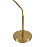 Flux Table Lamp - Gold Color Metal Base - Black Outer Shade