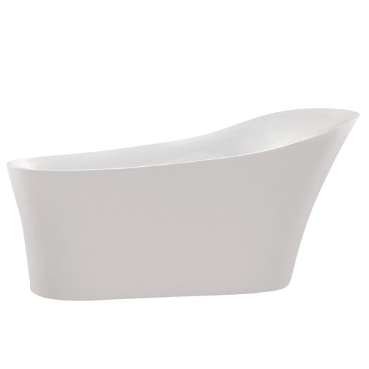 Maple Series 5.58 ft. Freestanding Bathtub in White