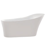 Maple Series 5.58 ft. Freestanding Bathtub in White