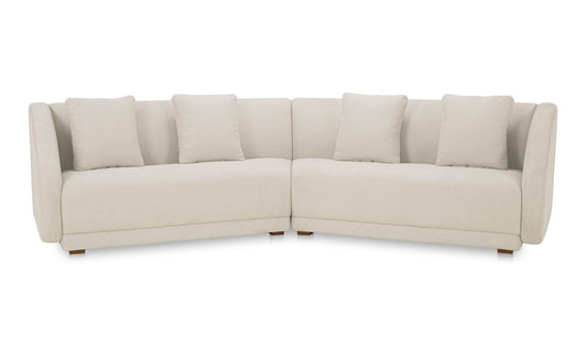 Fraser 2 Piece Modular Sofa White