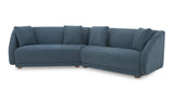 Fraser 2 Piece Modular Sofa Deep Blue