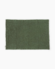 Waffle Bath Mat in Forest green