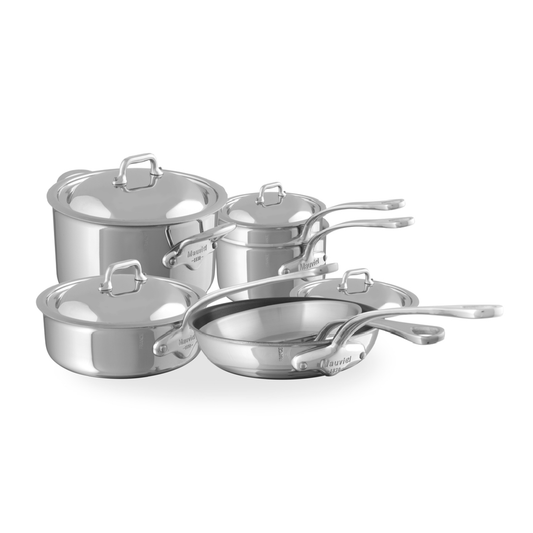 Mauviel M'COOK 5-Ply 10-Piece Cookware Set With Cast Stainless Steel Handles