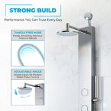 Beverly Series 43 in. 3-Jetted Shower Tower with Heavy Rain Shower and Body Jets and Spray Wand