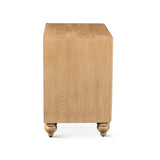 Taj 28" Three Drawer Nightstand in Whitewash