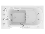 ANZZI Coupe Series 29 in. x 52 in. Quick Fill Walk-In Whirlpool Tub with Powered Fast Drain in White