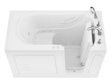 ANZZI Value Series 30 in. x 60 in. Quick Fill Walk-In Whirlpool and Air Tub in White