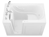 ANZZI Value Series 30" x 53" Therapeutic Walk-In Tub with Dual Hydrotherapy (Air & Water), Inline Heater, and Quick Fill Faucet, White