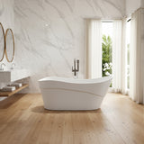 Kahl Series 5.58 ft. Freestanding Bathtub in White