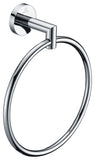 ANZZI Caster 2 Towel Ring, RHINO ALLOY Certified Stainless Steel & Zinc, Scratch Resistant Surface, 4 lb. Capacity, Multiple Finishes