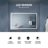 30-in. x 48-in. Frameless LED Front/Back Light Bathroom Mirror w/Defogger